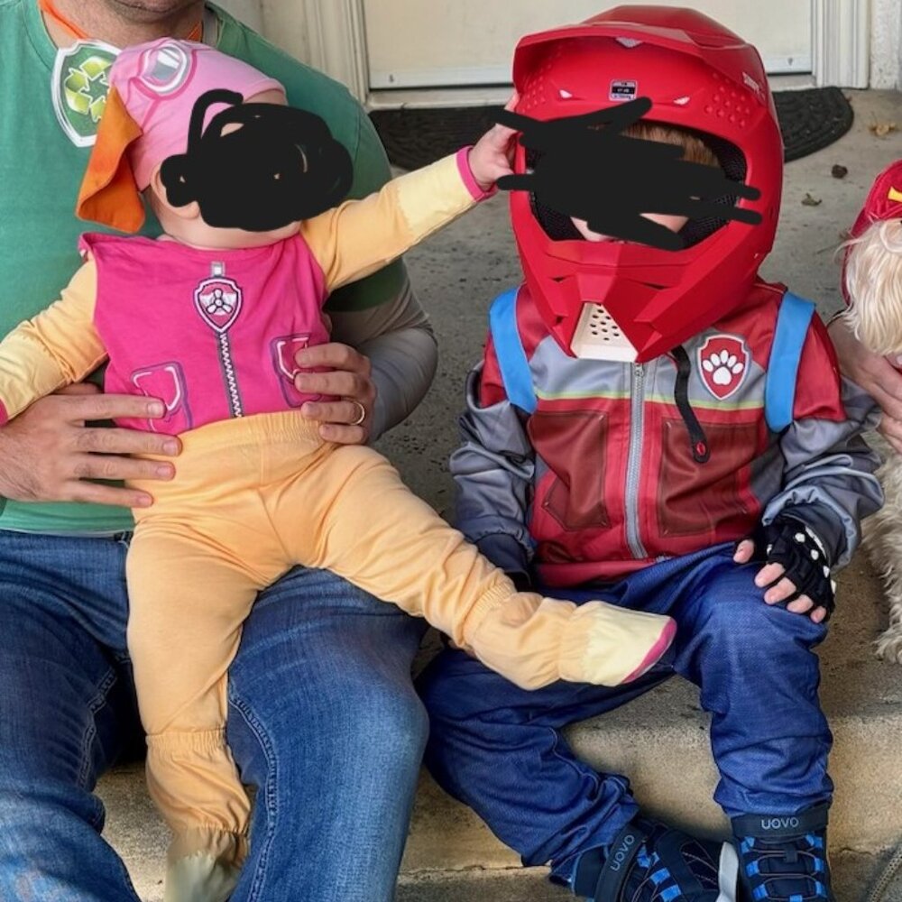 PAW PATROL MIGHTY RYDER AND TODDLER SKYE COSTUMES